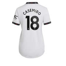 Manchester United Casemiro #18 Bortatröja Dam 2022-23 Korta ärmar